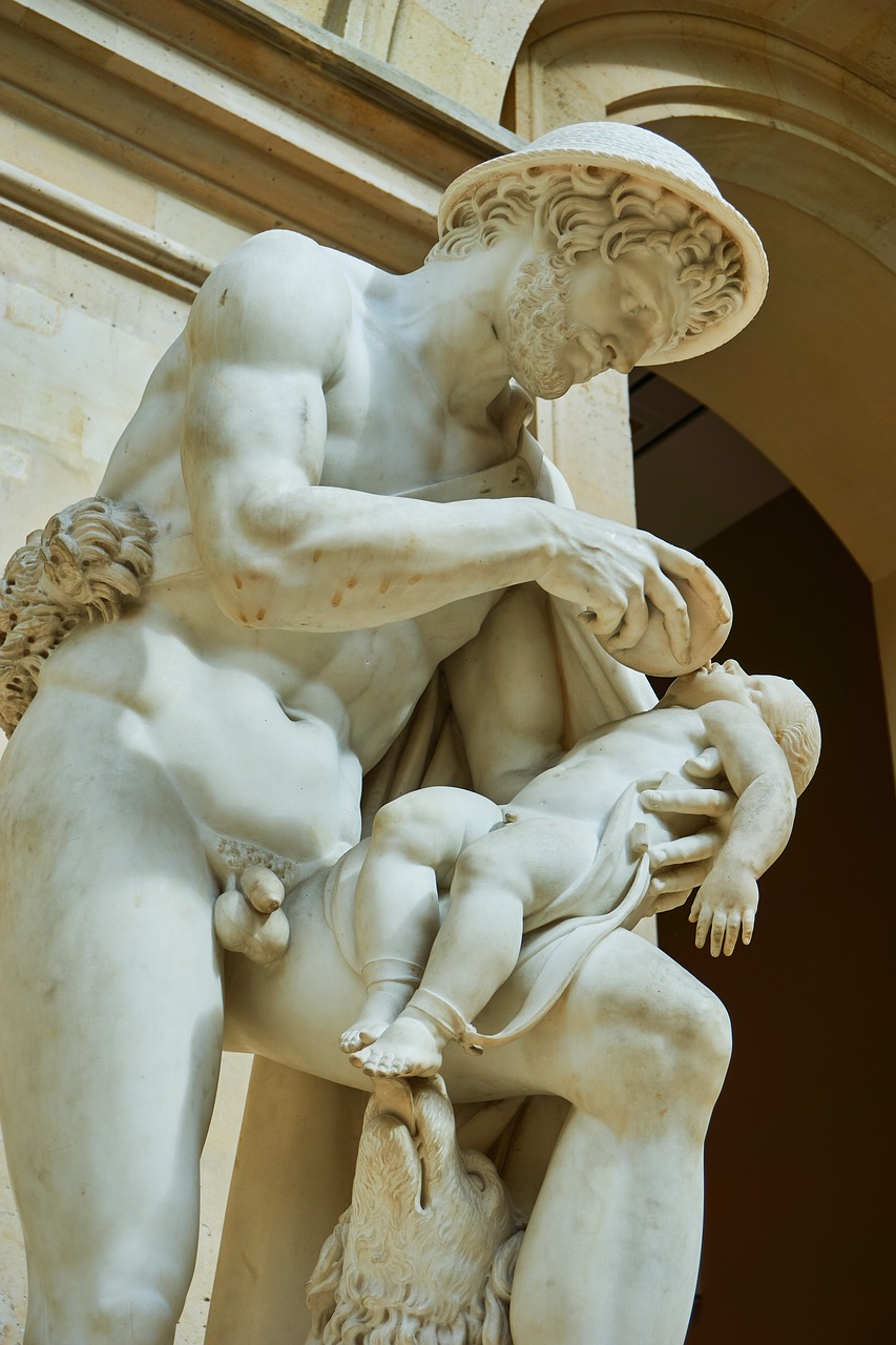 Лувр статуи