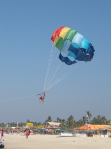 Paragliding at Anjuna, Goa, India